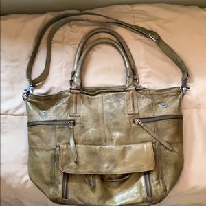 Day & Mood buttery soft distressed leather handbag